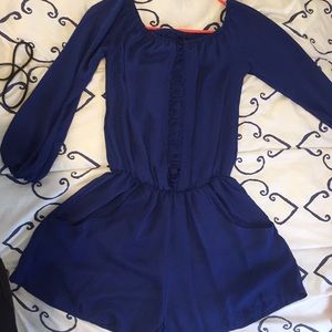Navy Blue Romper